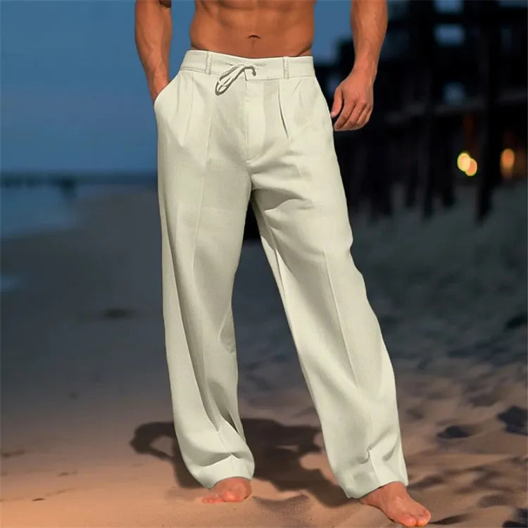 Pantalones elegantes de algodón
