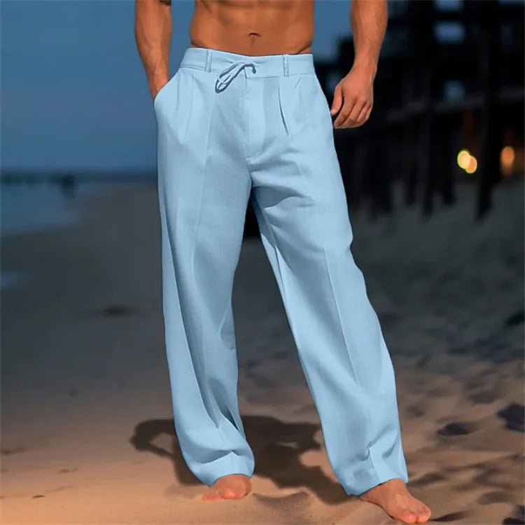 Pantalones elegantes de algodón