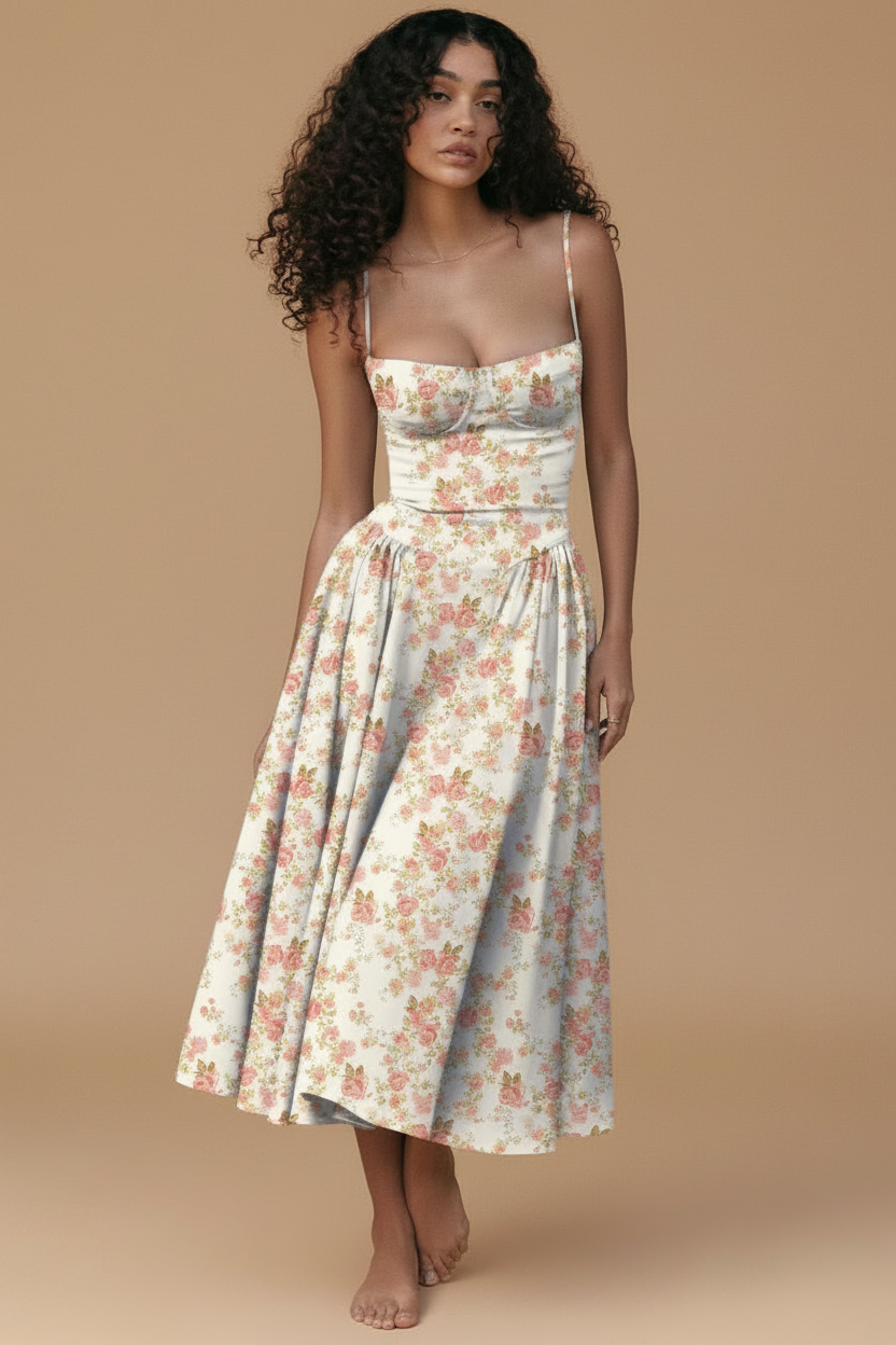 Marina | Vestido Maxi Tirantes Finos - Para Viajes Románticos, Ese Outfit para las Fotos Perfectas