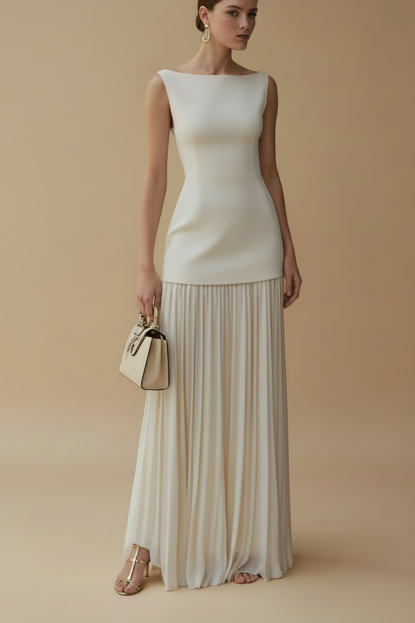 Isabel | Conjunto Chaleco + Falda Midi - Cintura Natural, 2 Looks en 1, Fresco para Verano