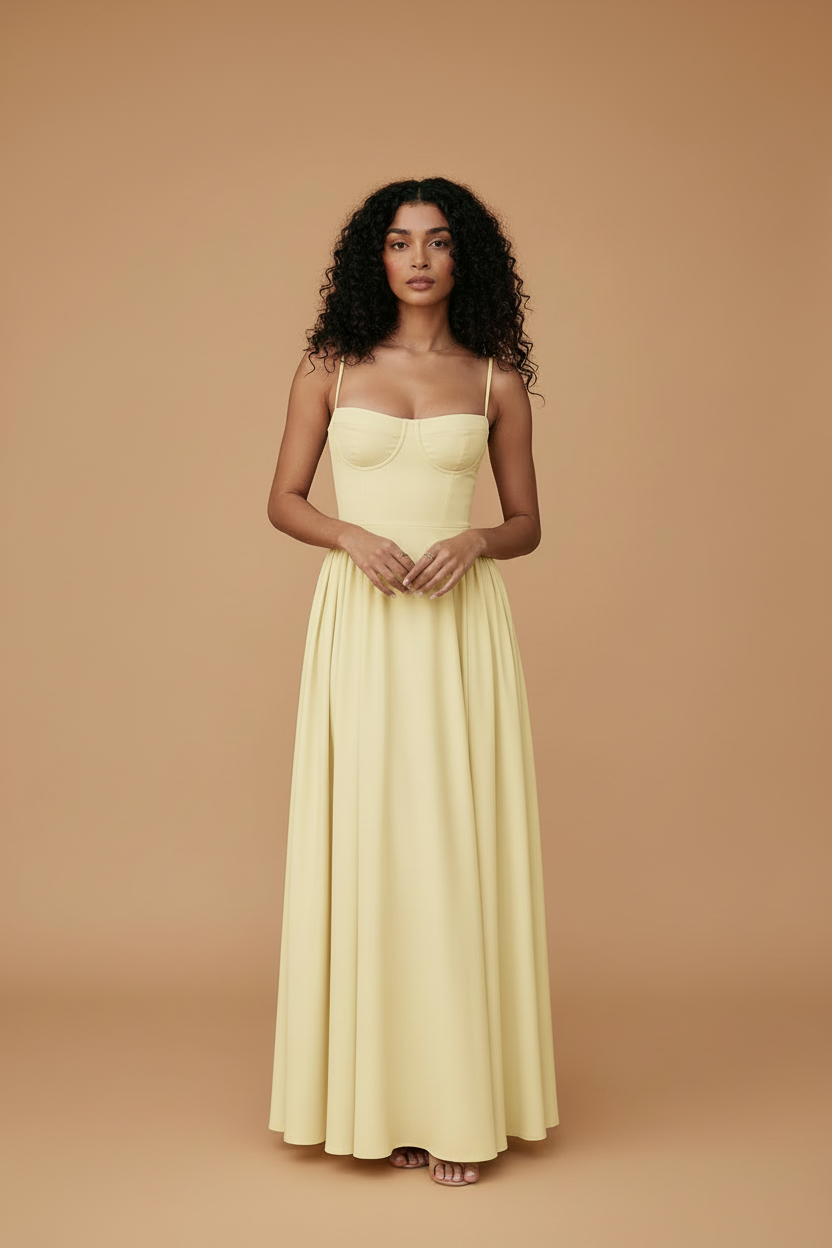 Marina | Vestido Maxi Tirantes Finos - Para Viajes Románticos, Ese Outfit para las Fotos Perfectas
