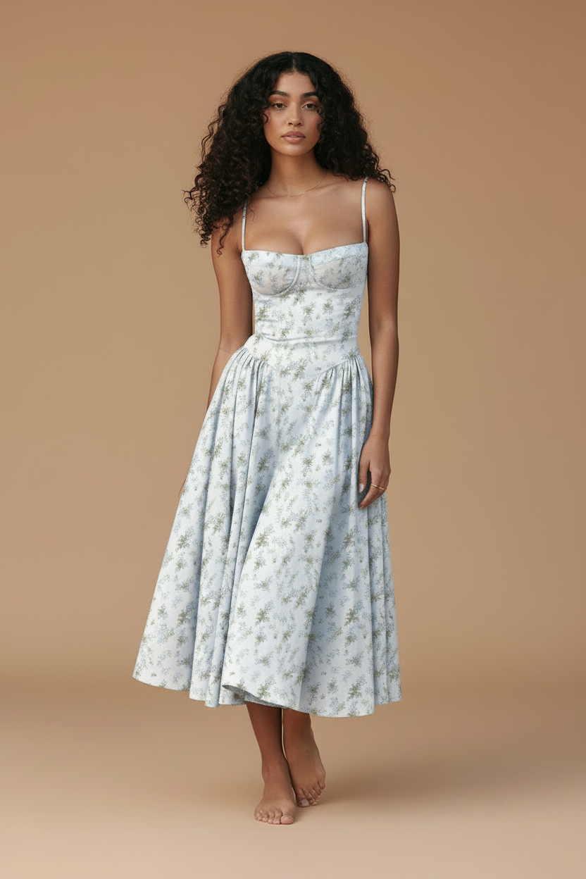 Marina | Vestido Maxi Tirantes Finos - Para Viajes Románticos, Ese Outfit para las Fotos Perfectas