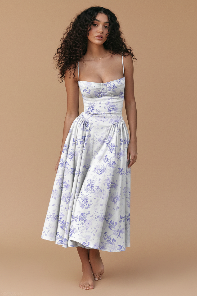 Marina | Vestido Maxi Tirantes Finos - Para Viajes Románticos, Ese Outfit para las Fotos Perfectas