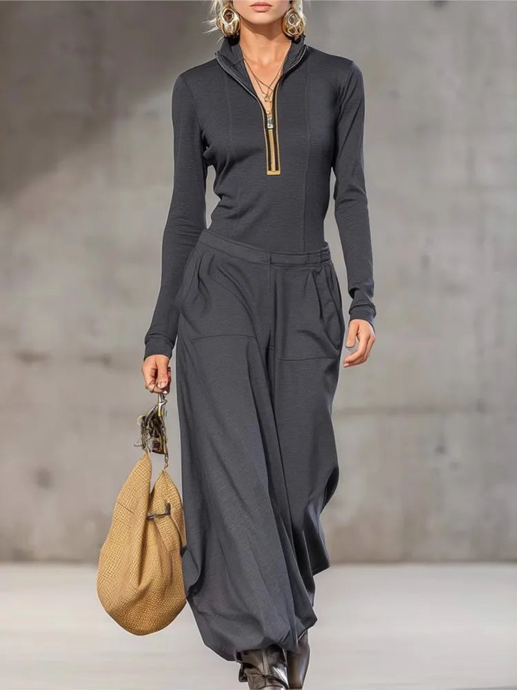 Valentina | Conjunto Casual Urbano en Azul