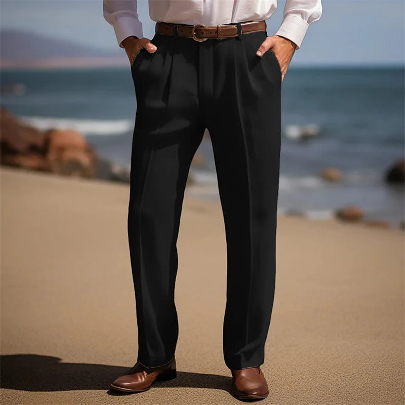 Pantalones elegantes de lino