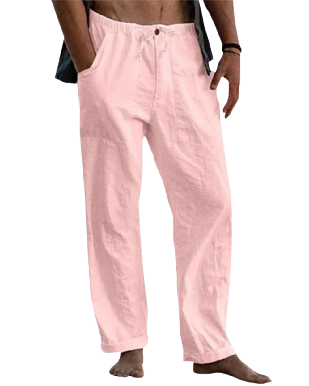 Pantalones clásicos de lino