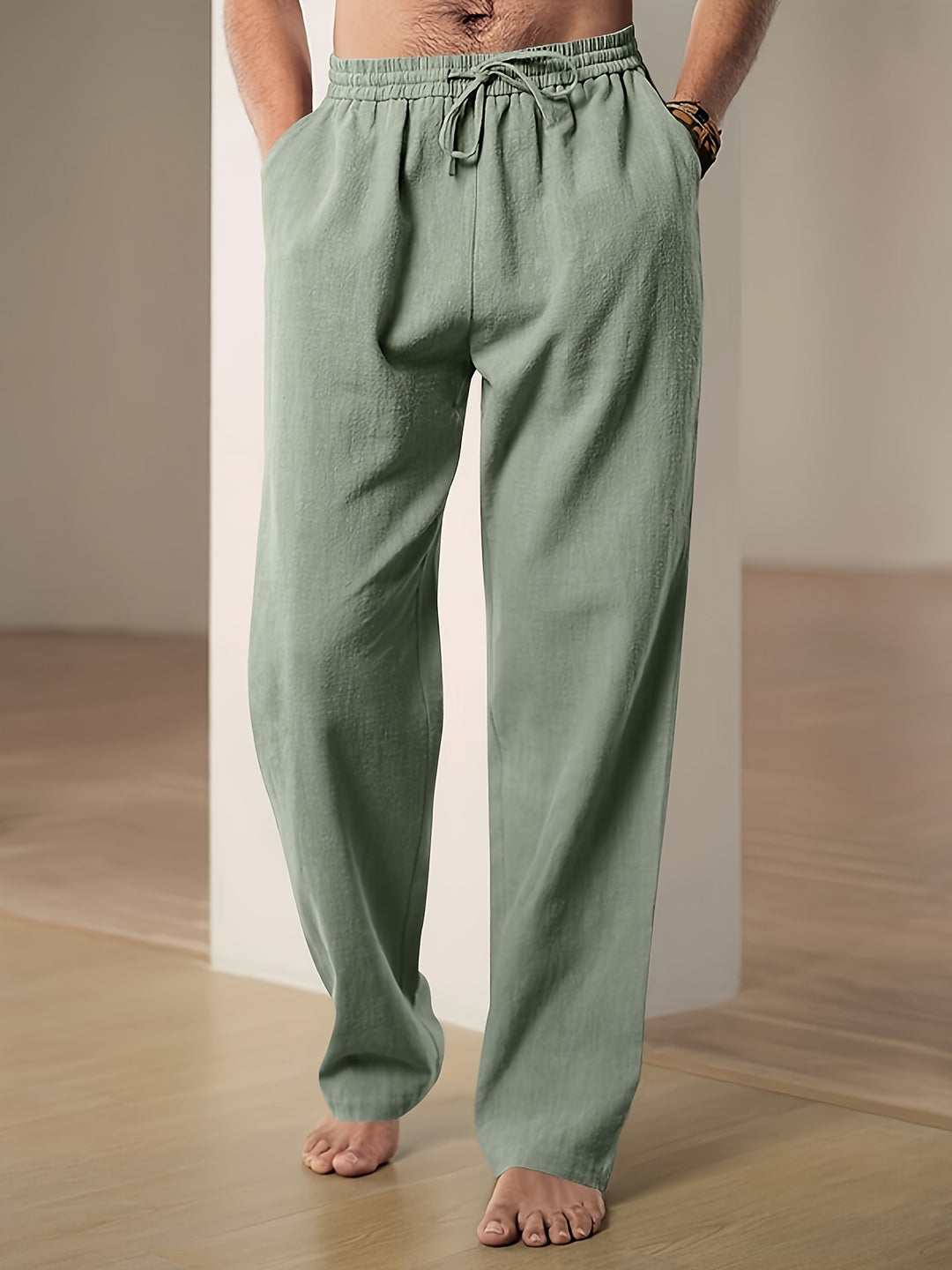 Pantalones informales de lino para el verano