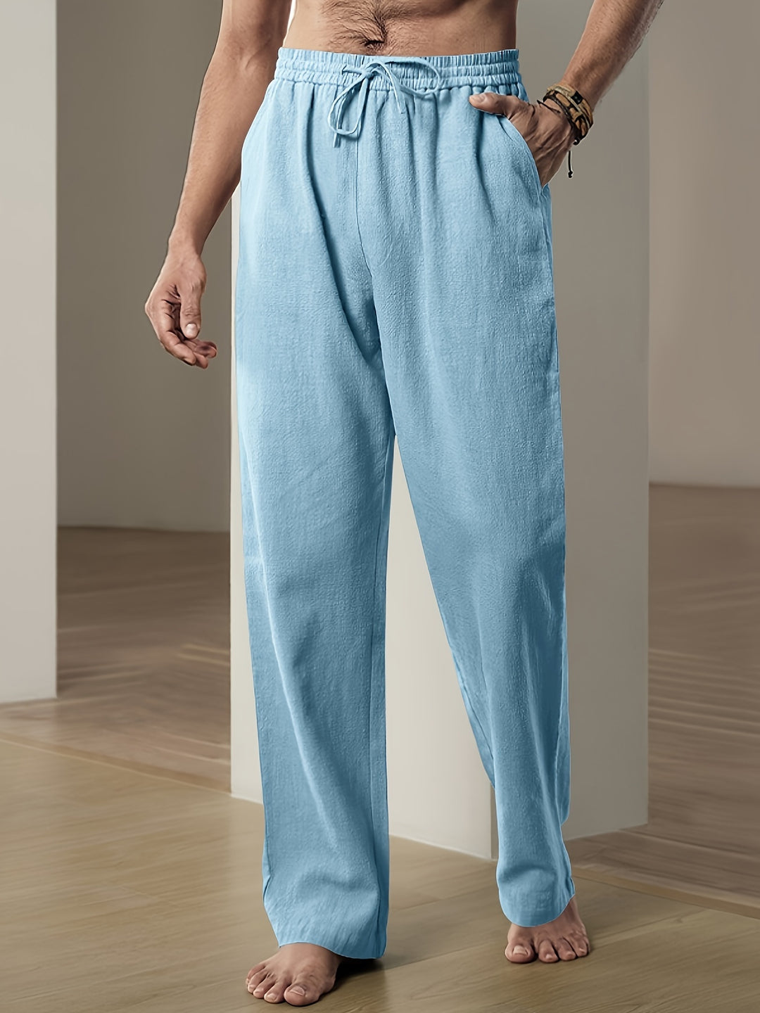 Pantalones informales de lino para el verano