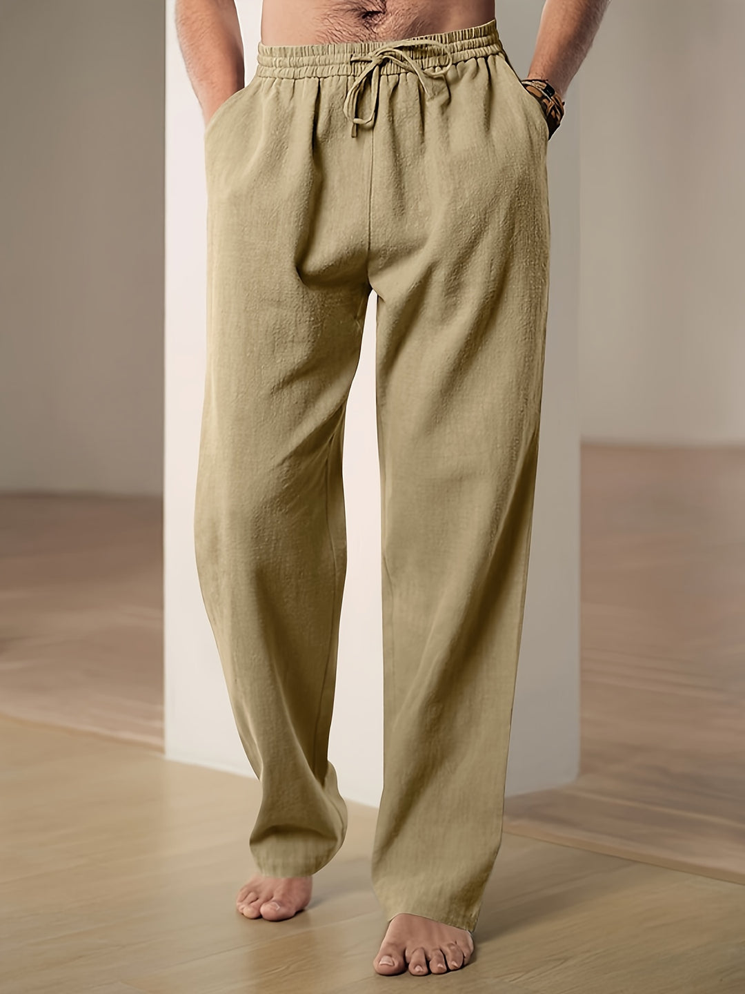 Pantalones informales de lino para el verano